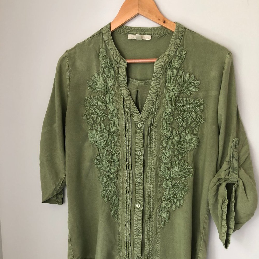 Sage green blouse